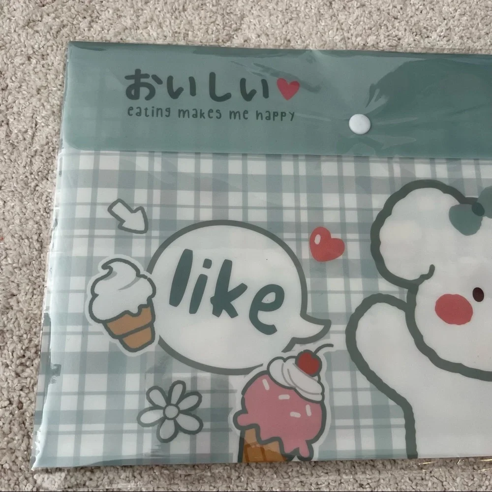 Cute Japanese Stationary Folder and Notepad